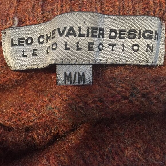 VINTAGE LEO CHEVALIER DESIGN LE COLLECTION KNIT WOOL SEWATERS SIZE M - Picture 11 of 11
